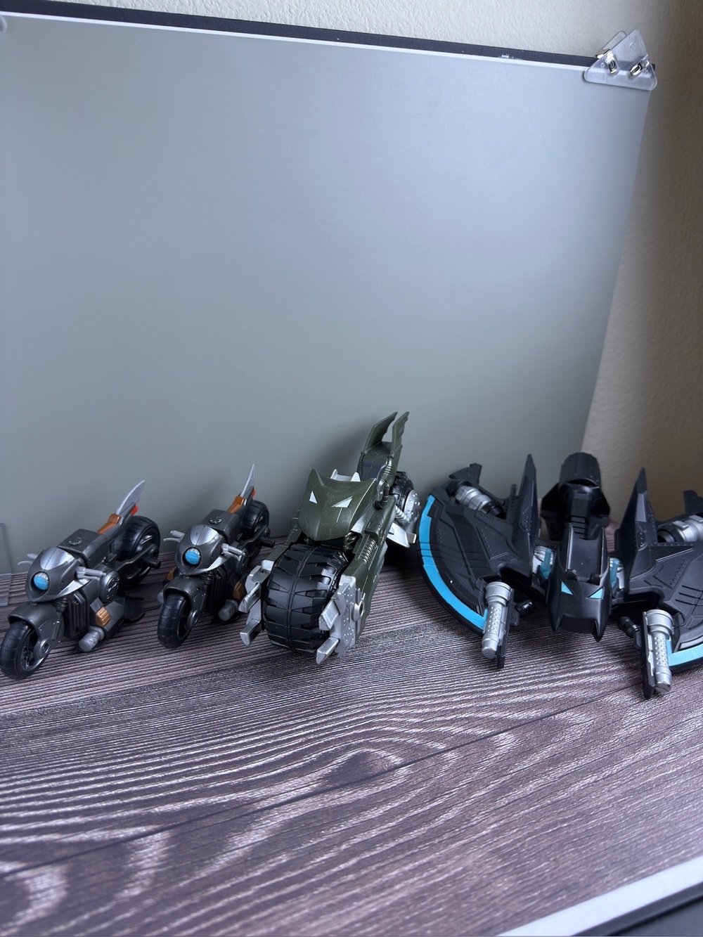 Batman Batmobile Batwing Motorcycle Vehicle Lot 4pcs DC